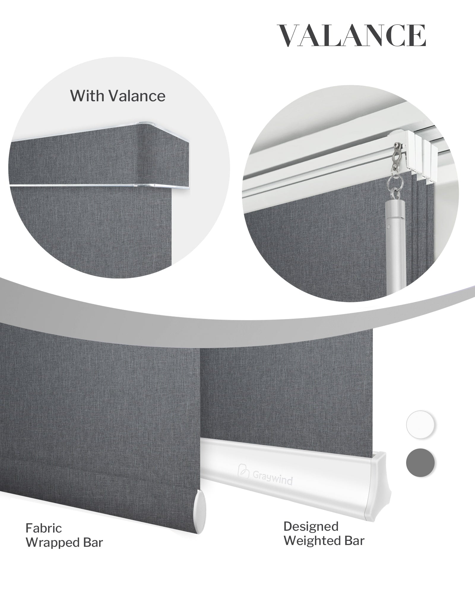 Graywind Manual Panel Track Blinds | Blackout Series | Custom to 153" Width
