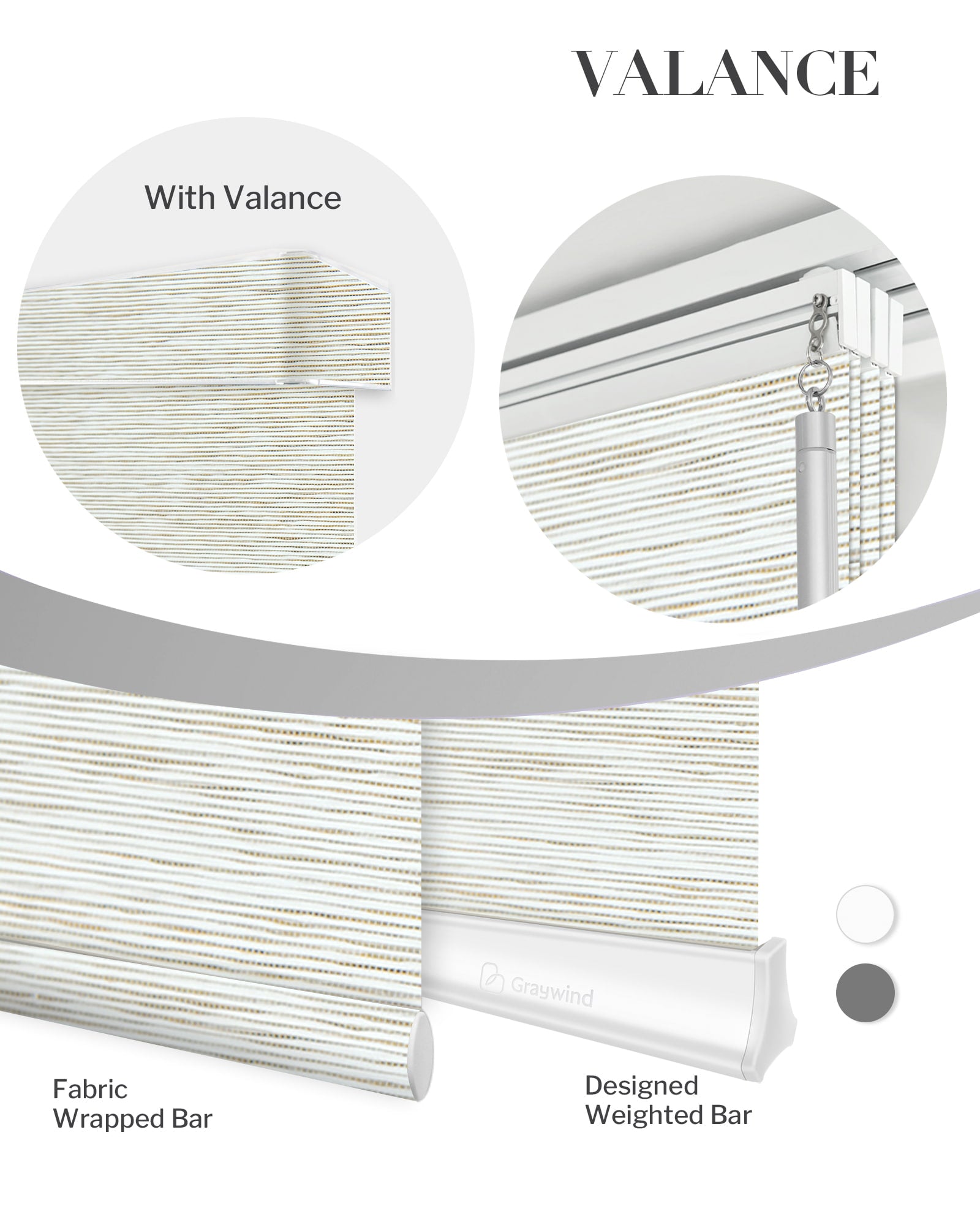 Graywind Manual Panel Track Blinds | Natural Series | Custom to 153" Width