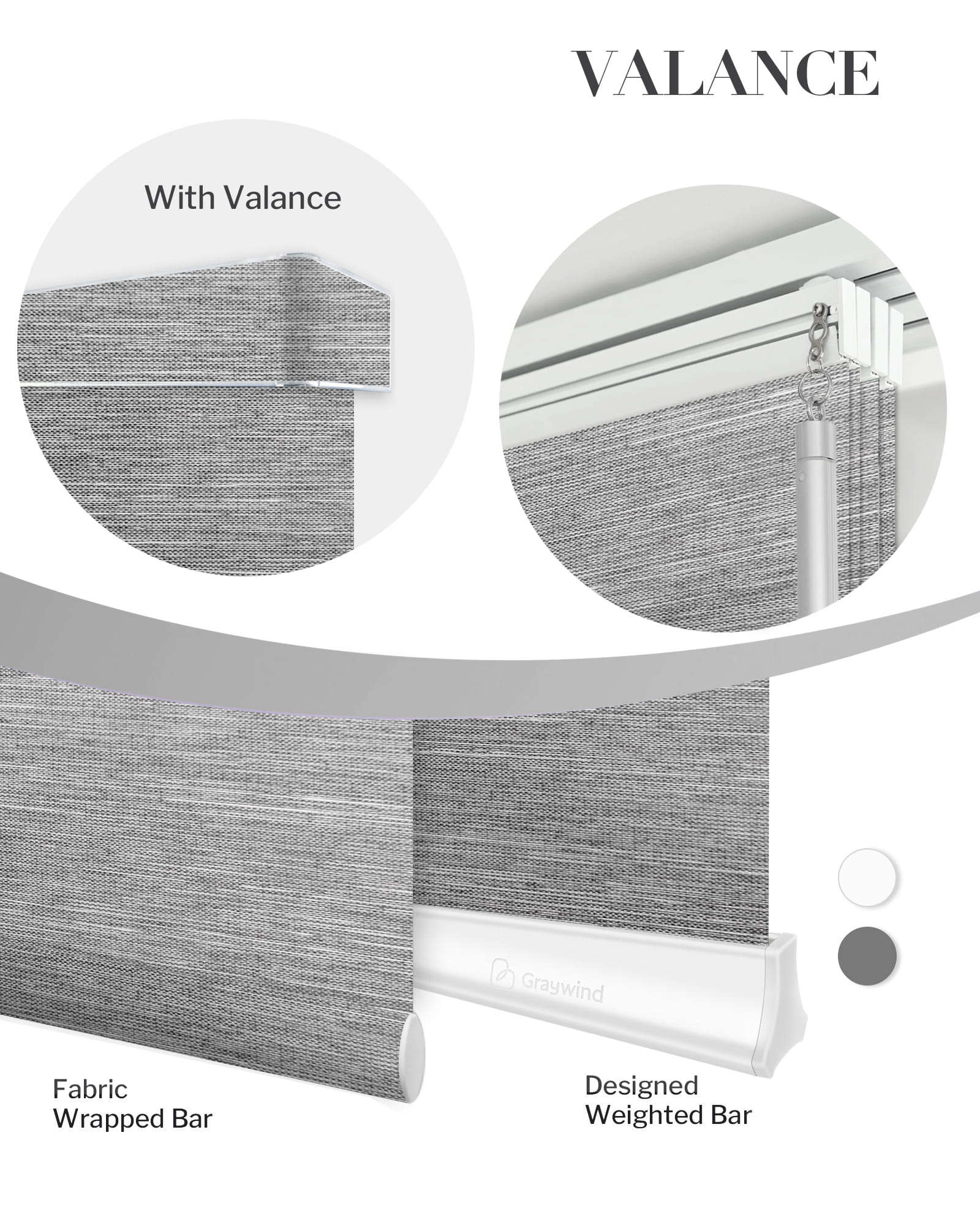 Graywind Manual Panel Track Blinds | Light Filtering Textured Series | Custom to 153" Width