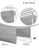 Graywind Manual Panel Track Blinds | Light Filtering Textured Series | Custom to 153" Width