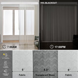 Graywind Manual Sheer Vertical Blinds | Pattern Series | Customizable