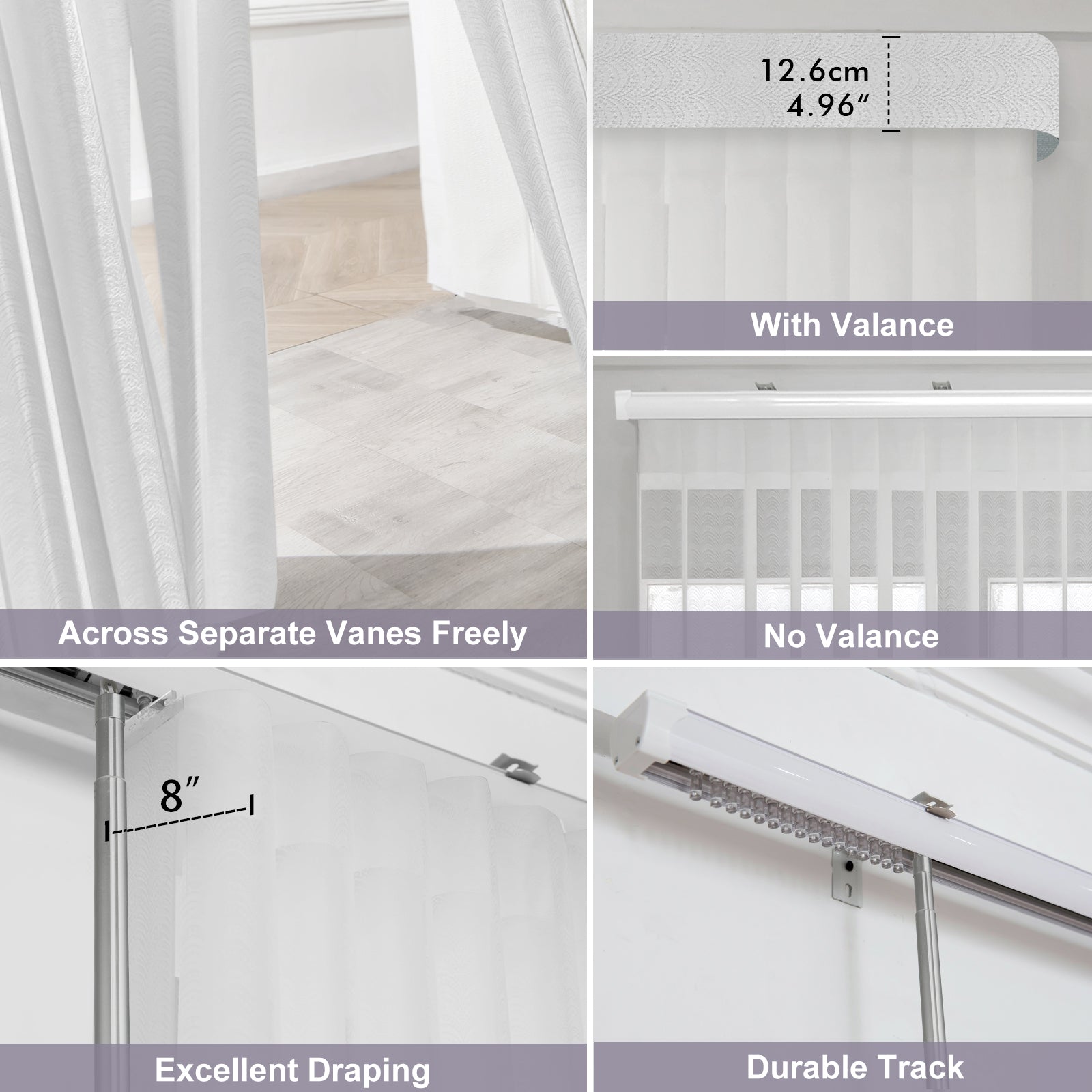 Graywind Manual Sheer Vertical Blinds | Pattern Series | Customizable