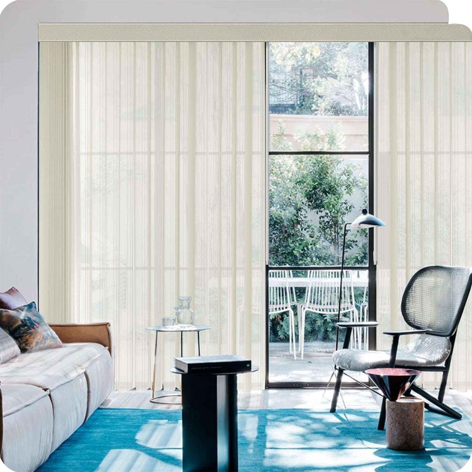 Graywind Manual Sheer Vertical Blinds | Striped Series | Customizable