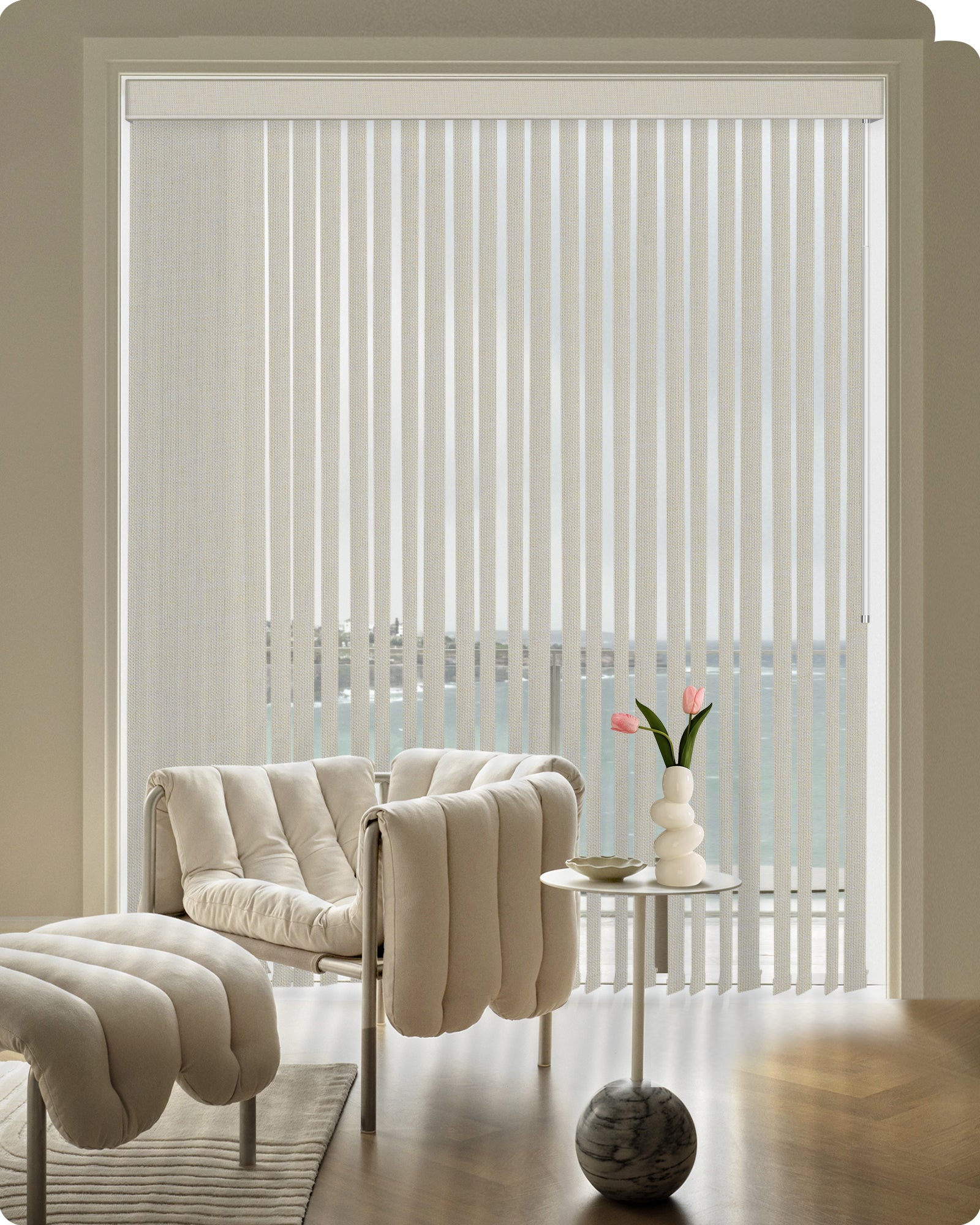 Graywind Manual Vertical Blinds | Blackout Series | Customizable