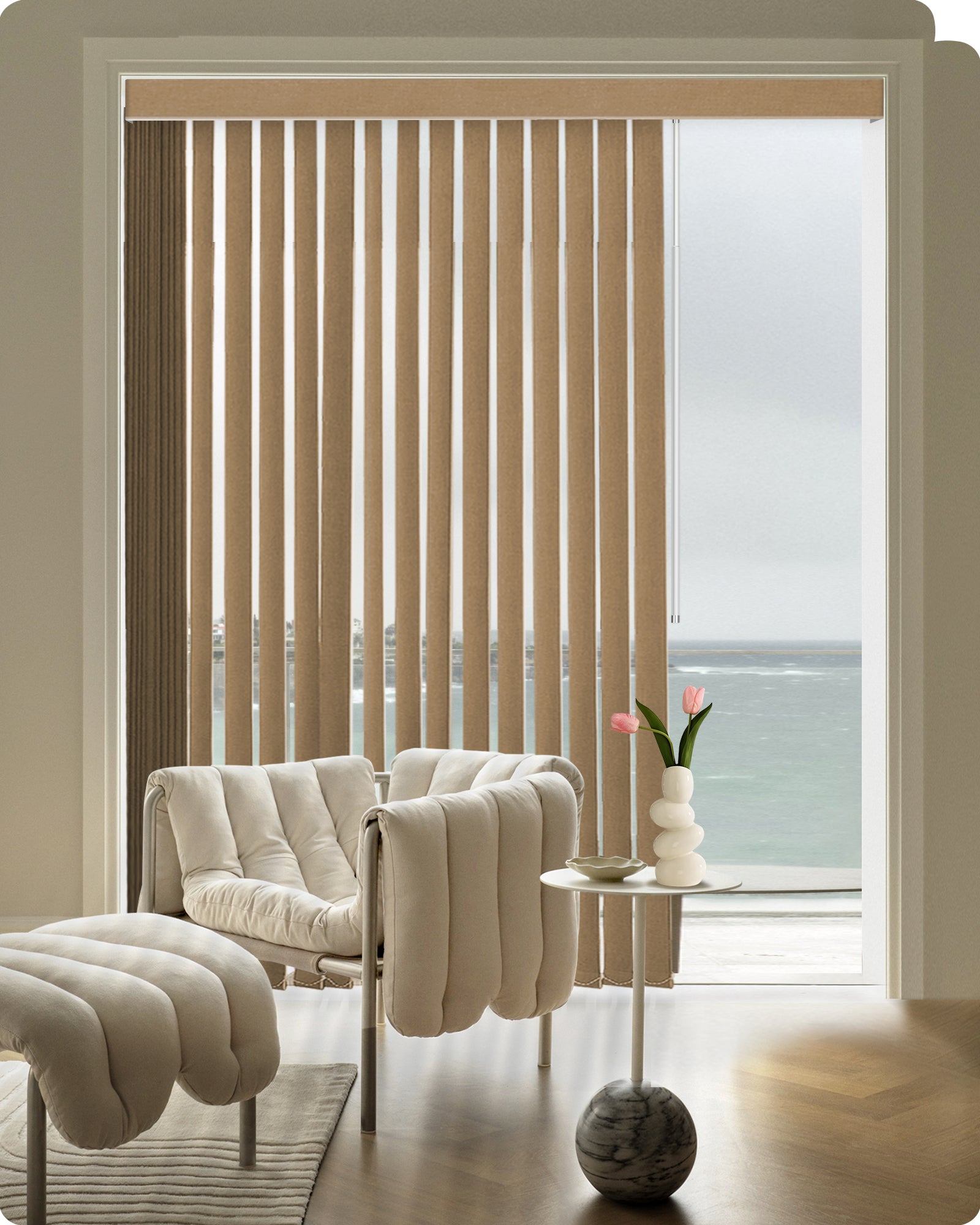 Graywind Manual Vertical Blinds | Blackout Series | Customizable