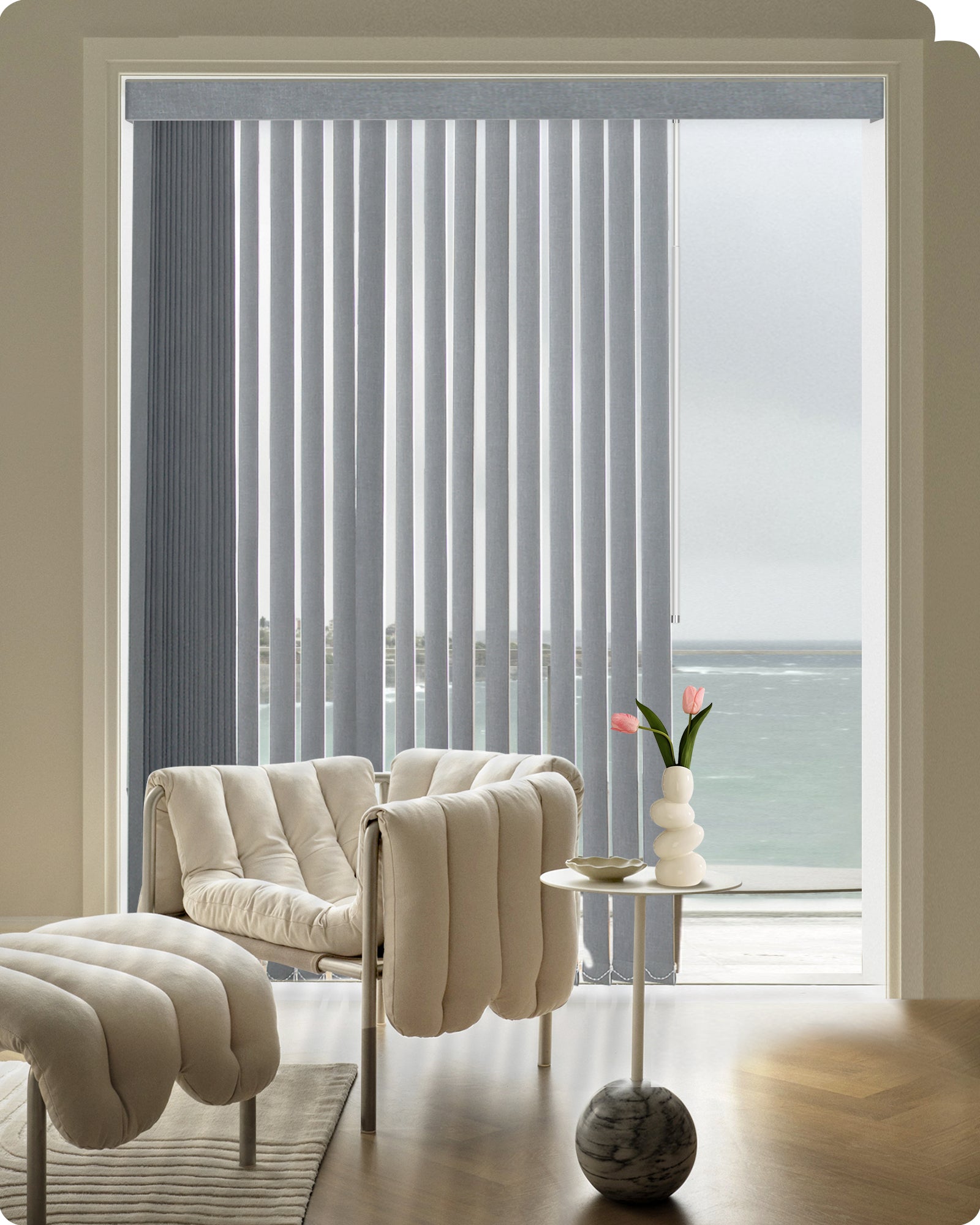 Graywind Manual Vertical Blinds | Blackout Series | Customizable