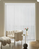 Graywind Manual Vertical Blinds | Light Filtering Textured Series | Customizable