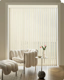 Graywind Manual Vertical Blinds | Light Filtering Textured Series | Customizable