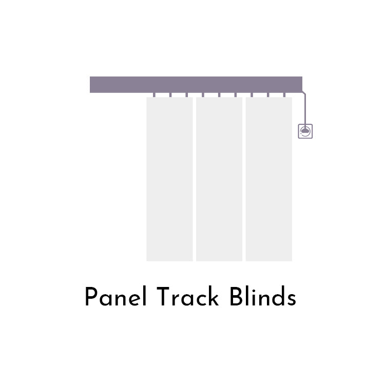 panel track blinds icon