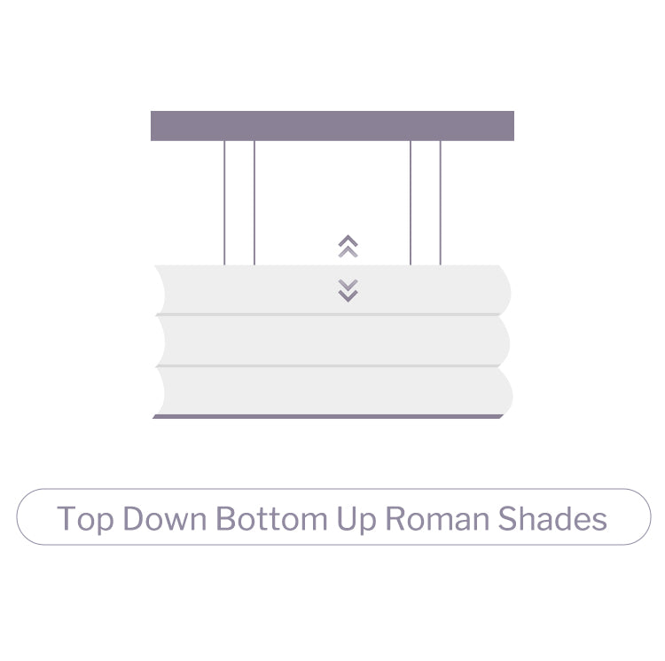 Top down bottom up roman shades icon