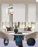 No Drill Roller Shades Blackout Textured Series.