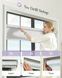 Easy & Fast installation for No Drill Roller Shades.