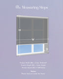 Measurement for No Drill Roller Shades.