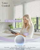 Voice control no drill roller shades through Alexa Echo.