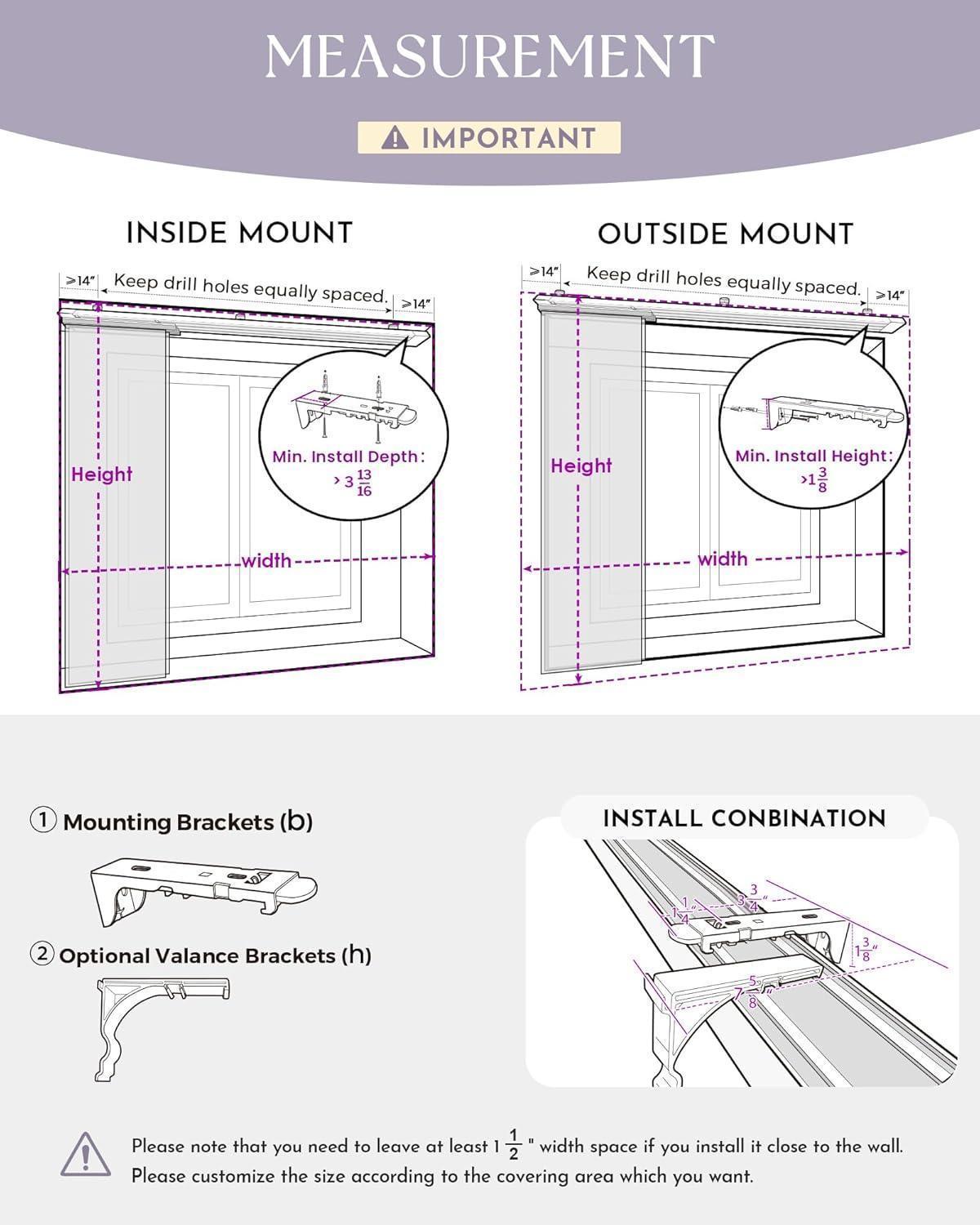 Graywind Motorized Blackout Panel Track Blinds | Fabric Series | Custom Width to 177"