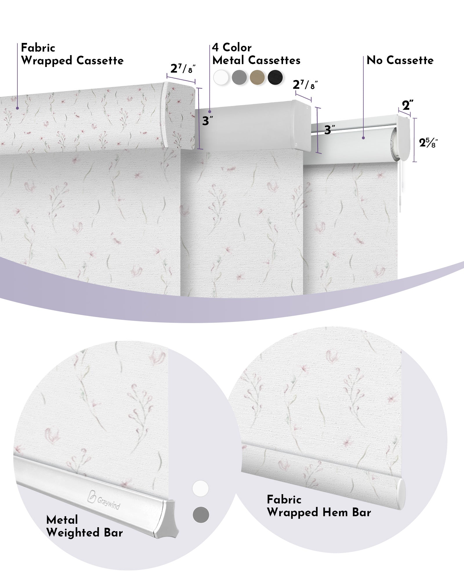 Graywind Motorized Printed Roller Shades | Customizable