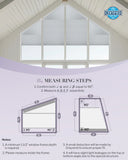 Graywind Rechargeable Motorized Angled Window Shades | Right Trapezoid Window Shades | Customizable