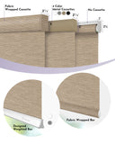 Highly customized details including valance and bottom bar etc make you have more choices.