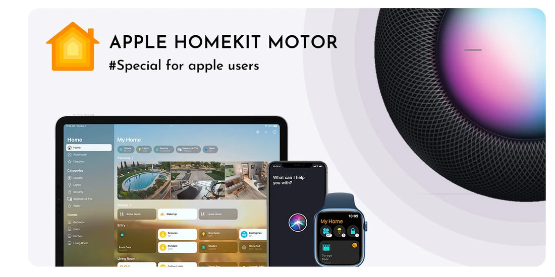 Homekit motor for smart roman shades.