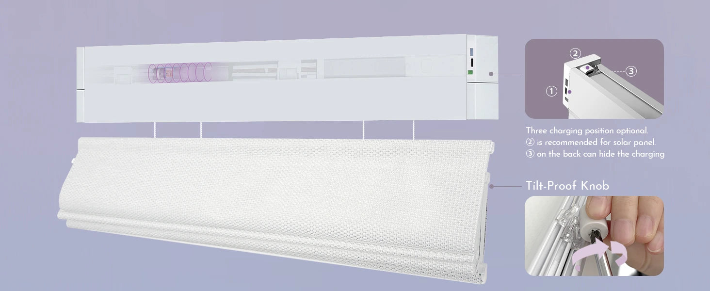 Smart motor of top down bottom up shades