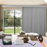 Graywind Rechargeable Smart Curtain | Light Filtering- Satin Series | 67"-157"W