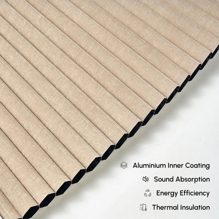 Fabric sample details and features for skylight blinds