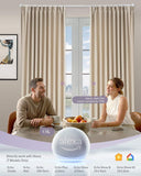 Graywind Motorized Smart Curtain with Roman Rod| Light Filtering- Satin Series | Customizable