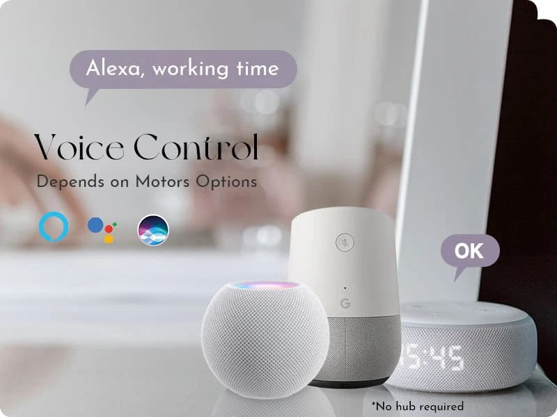 Voice control devices for smart blinds