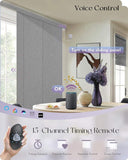 Graywind Motorized Blackout Panel Track Blinds | Fabric Series | Custom Width to 177"