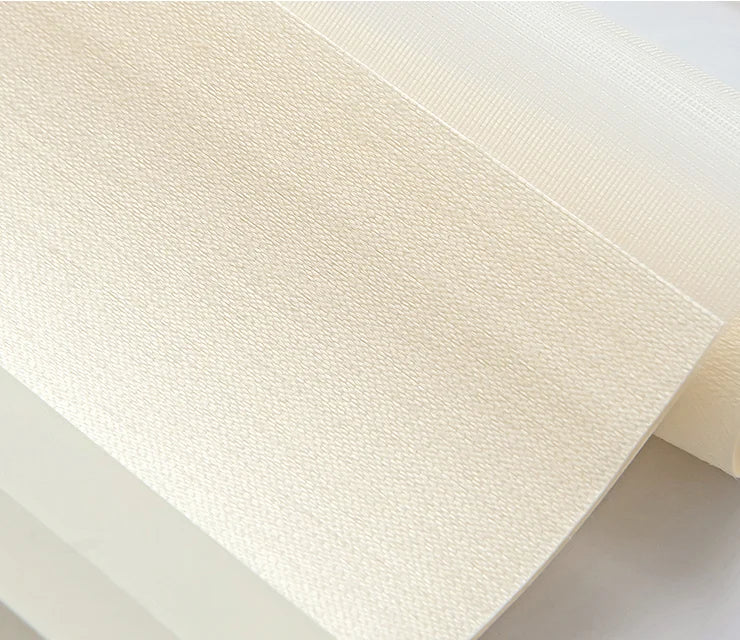 Zebra blinds wool-like fabric