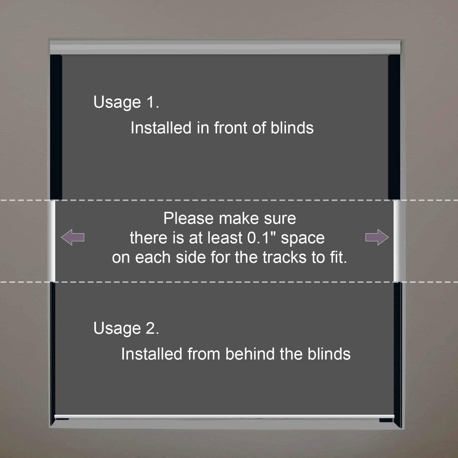 Graywind Light Blockers | For Roller Blinds | Standard Size